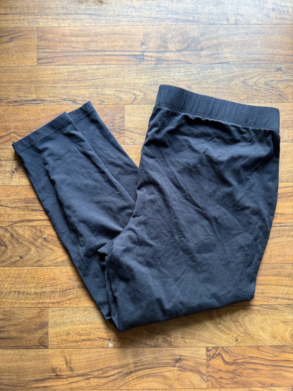 Lane Bryant Black Stretch Leggings with Wide Elastic Waistband